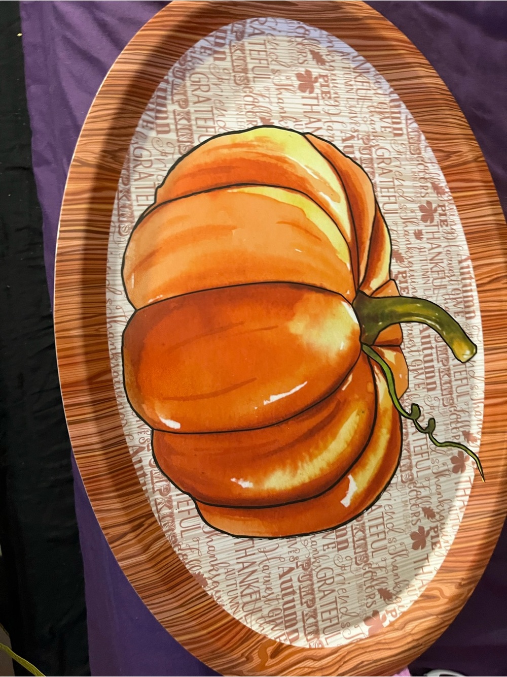 & Other Stories Orange Pumpkin Decorative Platter